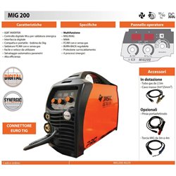 Synergic welding machine MIG 200