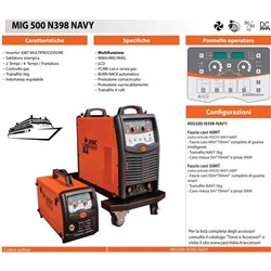 JASIC MIG500 NAVY 40 MT MIG / MAG / MMA / FCAW