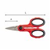 USAG 207 C  Forbice per elettricisti - lame in acciaio L mm 143 a mm 45 Peso gr 80          