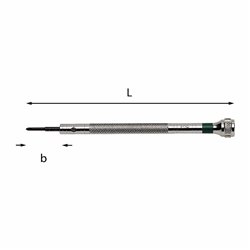 USAG 342 PH  Giraviti di precisione per viti con impronta a croce PHILLIPS® n° 0 b mm 20 Colore viola L mm 102        