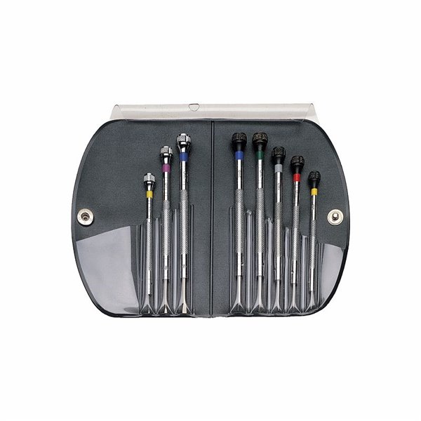 USAG 342 SE8  Serie di 8 giraviti di precisione per viti con intaglio e impronta a croce PHILLIPS® Peso gr 115              