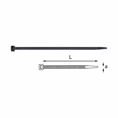 USAG 765 EN  Fascette per cablaggi axL mm 3,6x200 Ø max 50            