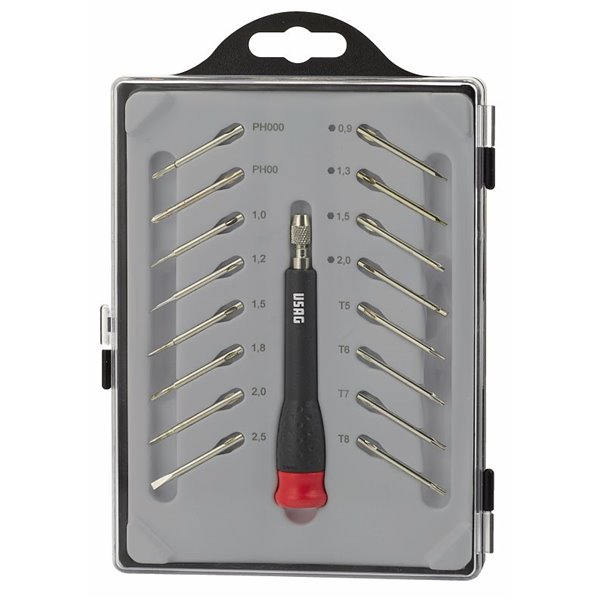 USAG 341 SH17  Giravite di precisione con 16 lame intercambiabili LxPxH mm 135x195x25 Peso gr 195            