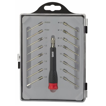 USAG 341 SH17  Giravite di precisione con 16 lame intercambiabili LxPxH mm 135x195x25 Peso gr 195            