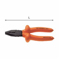 USAG 085 VSE  Pinze universali 1000 V L mm 165 2000 N/mm² Ø max mm 1,6 1400 N/mm2 Ø max mm 2 Cu Ø max mm 3,3 Peso gr 265      