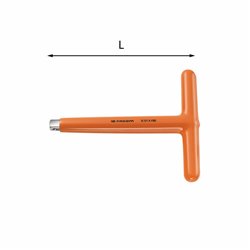 USAG 098 C 3/8  Portabussole con impugnatura a T 1000 V LxPxH mm 205x165x35 Peso gr 380            