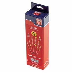 USAG 091 SH6  Serie di 6 giraviti per viti con intaglio e per viti con impronta a croce PHILLIPS® 1000 V Peso gr 486            