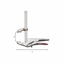 USAG 136 M  Pinze regolabili autobloccanti con ganascia superiore mobile a mm 200 L mm 260            