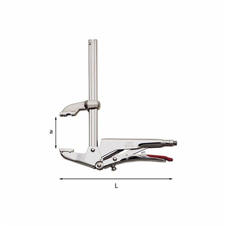 USAG 136 M  Pinze regolabili autobloccanti con ganascia superiore mobile a mm 200 L mm 260            