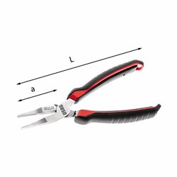 USAG 131 AX  Pinze a becchi piatti lunghissimi diritti L mm 160 a mm 50            