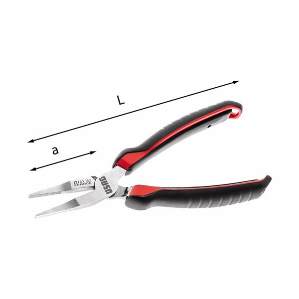 USAG 131 AX  Pinze a becchi piatti lunghissimi diritti L mm 160 a mm 50            