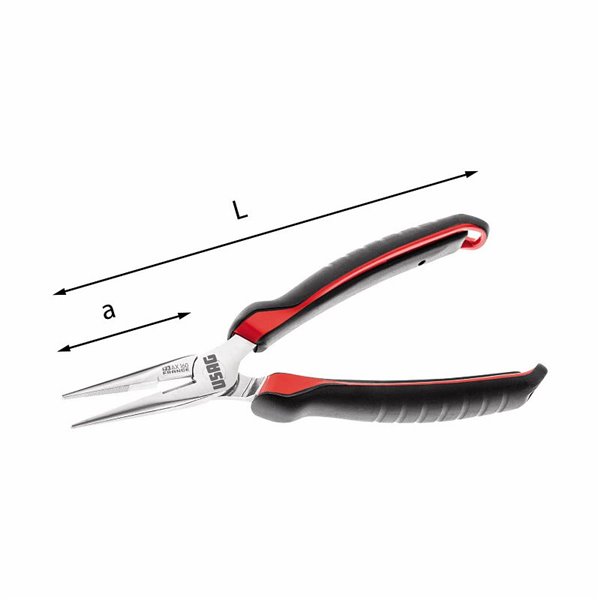 USAG 133 AX  Pinze a becchi mezzotondi lunghissimi diritti L mm 160 1600 N/mm2 Ø max mm 1,6 a mm 50          