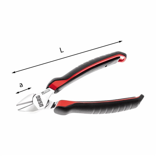 USAG 185 AX  Tronchesi a tagliente diagonale L mm 160 2200 N/mm² Ø max mm 1,6 a mm 20          