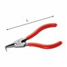 USAG 128 CP  Pinze a becchi piegati a 90° per anelli elastici esterni Capacità mm 10÷25 d max mm 1,3 L mm 140          