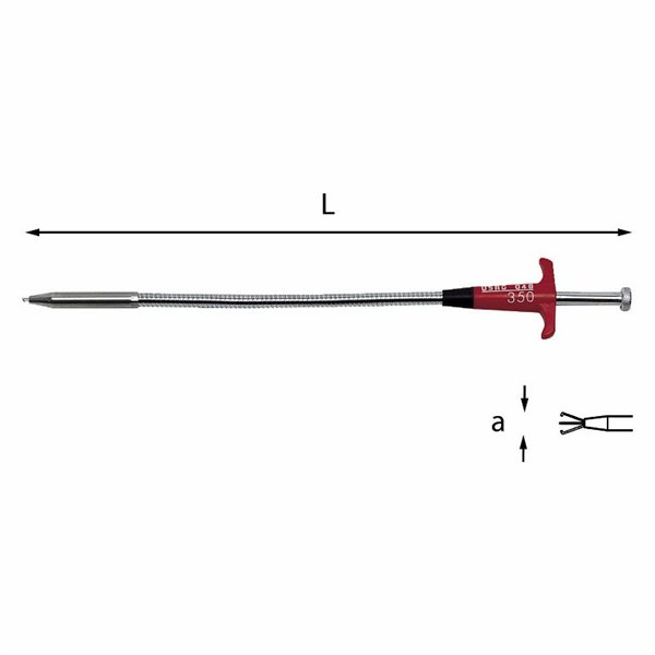 USAG 046  Artigli prensili flessibili L mm 500 a Ø max mm 20            