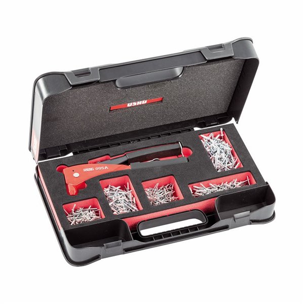 USAG 995 K  Assortimento in cassetta di ABS (501 pz) LxPxH mm 435x270x70 Peso kg 2            