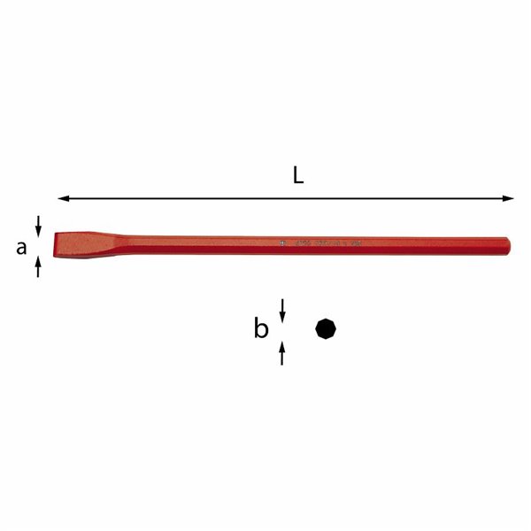 USAG 359  Scalpelli per elettricisti axL mm 14x200 b mm 10            