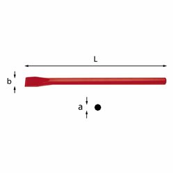 USAG 360  Scalpelli per muratori L mm 400 a mm 16 b mm 26          