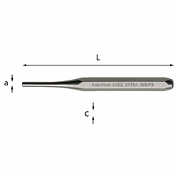 USAG 366  Punzoni axL mm 4x150 c mm 12            