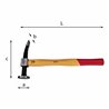 USAG 392  Martello a testa tonda piana e penna curva L mm 290 a mm 40 b mm 19 c mm 140        