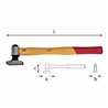 USAG 414 A  Martello a testa piana L mm 290 a mm 48 b mm 30 c mm 60        