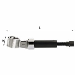 USAG 466 N  Martinetto idraulico t 30 axL mm 35x260 Esagono di manovra mm 19          