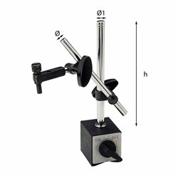 USAG 968 M  Supporto magnetico per comparatori h max mm 365 Base mm 70x65x50            