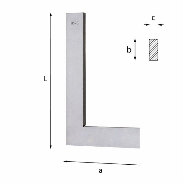 USAG 976  Squadre semplici L mm 150 a mm 100 bxc mm 25x8          