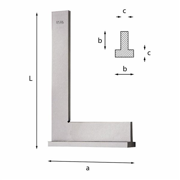 USAG 976 C  Squadre a cappello L mm 300 a mm 200 bxc mm 35x8          