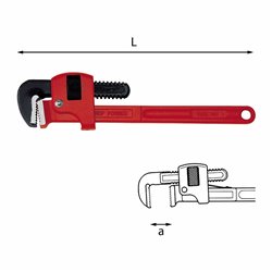 USAG 301 N  Giratubi modello Stillson L mm 900 Capacità tubo 3 ½ a mm 102          
