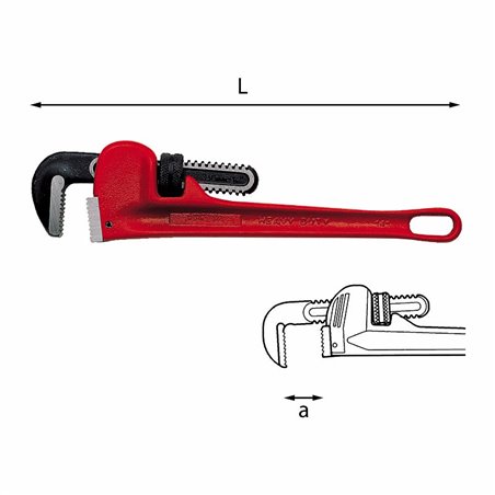 USAG 302 N  Giratubi modello americano L mm 450 Capacità tubo 2 ½ a mm 73          