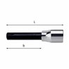 USAG 233 1/2 NS  Chiavi a bussola per viti con impronta esascanalata (RIBE) n° 12L b mm 64 L mm 100          