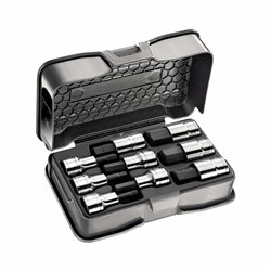 USAG 234 1/2 N/C9  Assortimento in cassetta di ABS con bussole per viti con esagono incassato (9 pz) LxPxH mm 210x130x60 Peso kg