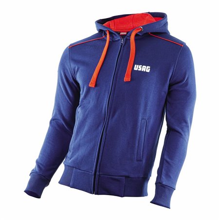 USAG 3712 B  Felpa con cappuccio uomo Taglia XXL              