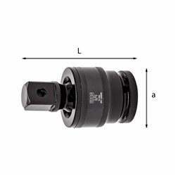 USAG 241 3/4 MN  Snodo cardanico macchina L mm 89 a mm 44            
