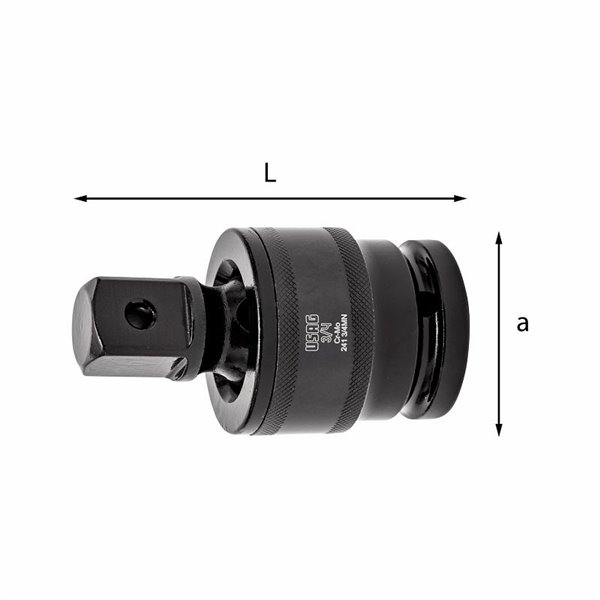 USAG 241 3/4 MN  Snodo cardanico macchina L mm 89 a mm 44            