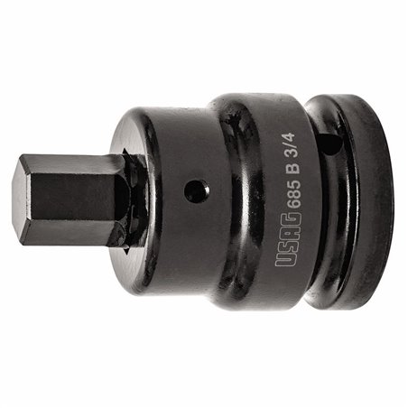 USAG 685 B  Bussola portainserti macchina n° 4 Attacco quadro femmina " 1 Attacco femmina esagonale " 1 1/2 axL mm 58x70        