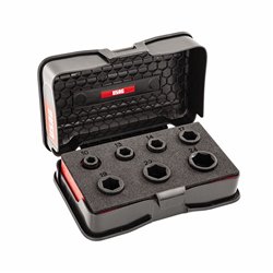 USAG 235 1/2 M/C7  Assortimento in cassetta di ABS con bussole macchina (7 pz) LxPxH mm 210x130x60              