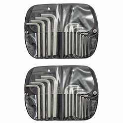 USAG 280 MP/S24  Serie di 24 chiavi maschio esagonale in millimetri e pollici Peso gr 880              