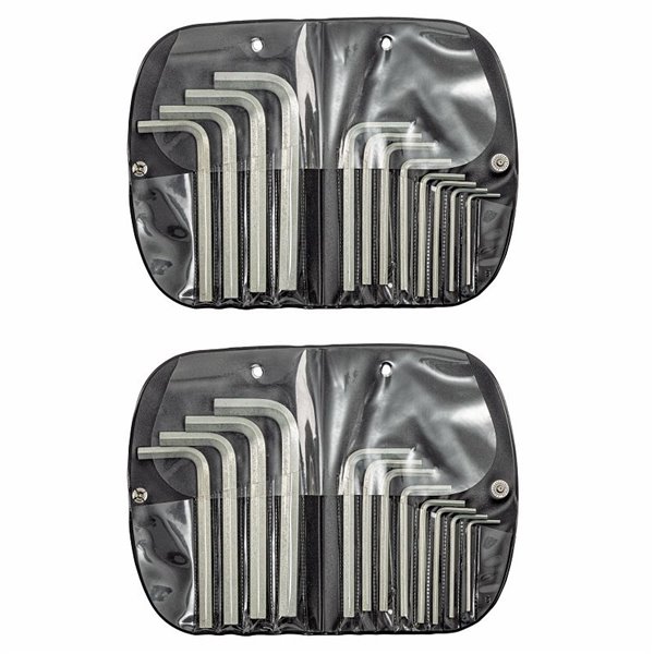 USAG 280 MP/S24  Serie di 24 chiavi maschio esagonale in millimetri e pollici Peso gr 880              