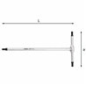 USAG 280 T  Chiavi a T con maschio esagonale Esagono di manovra mm 4 a mm 90 L mm 180 Peso gr 63        