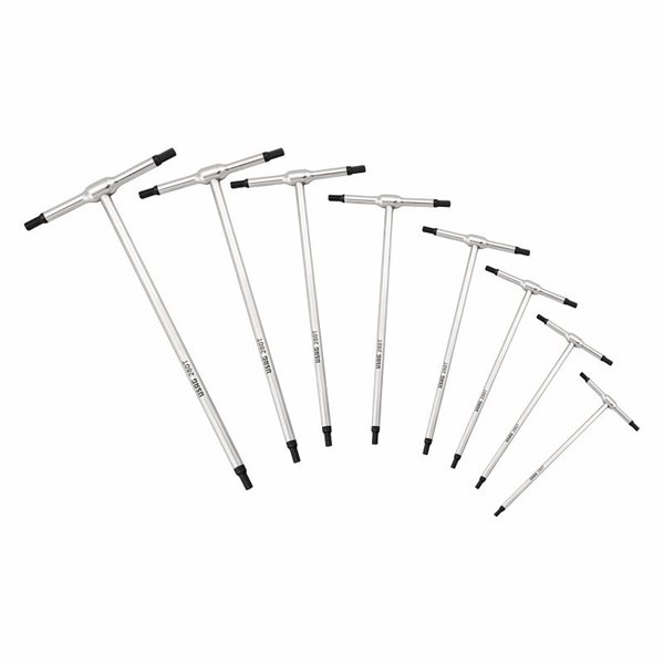 USAG 280 T/SE8  Serie di 8 chiavi a T con maschio esagonale Peso kg 1              