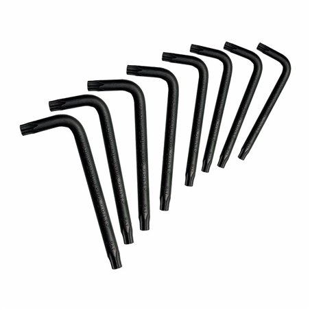 USAG 280 TX/SE8  Serie di 8 chiavi maschio piegate per viti con impronta TORX® Peso gr 40              