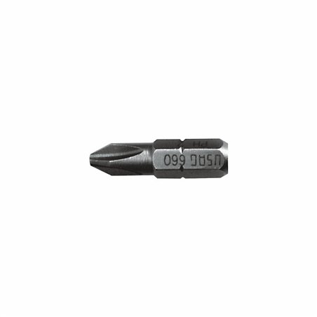 USAG 660 PH  Inserti per viti con impronta a croce PHILLIPS® - attacco 1/4" n° 0 L mm 25            