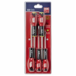 USAG 322 SH5  Serie di 5 giraviti per viti con intaglio e impronta a croce PHILLIPS® Peso gr 450              