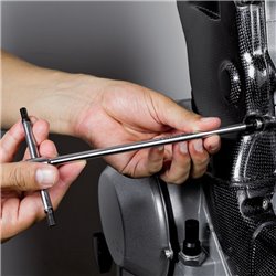 USAG 280 TTS  Chiavi a T maschio esagonale con testa sferica Esagono di manovra mm 2,5 a mm 62 L mm 125 Peso gr 16        