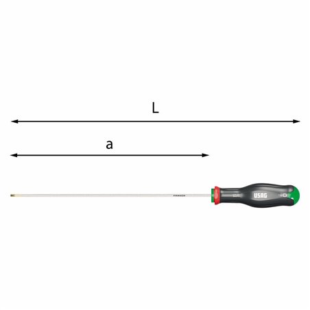 USAG 324 LTX  Giraviti per viti con impronta TORX® n°xa T30x275 L mm 400 Misura impugnatura M3          