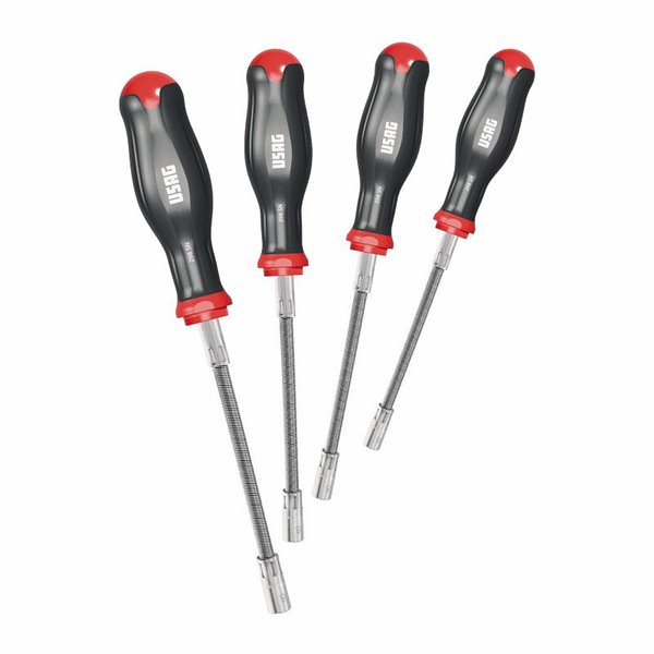USAG 298 SN/SE4  Serie di 4 chiavi flessibili a bussola esagonale con impugnatura Peso kg 1              