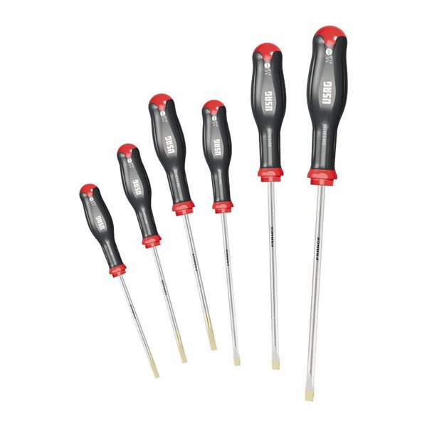 USAG 324 SE6  Serie di 6 giraviti per viti con intaglio Peso gr 460              