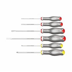 USAG 324 I/SH6  Serie di 6 giraviti inox per viti con intaglio e impronta a croce PHILLIPS® Peso gr 580              